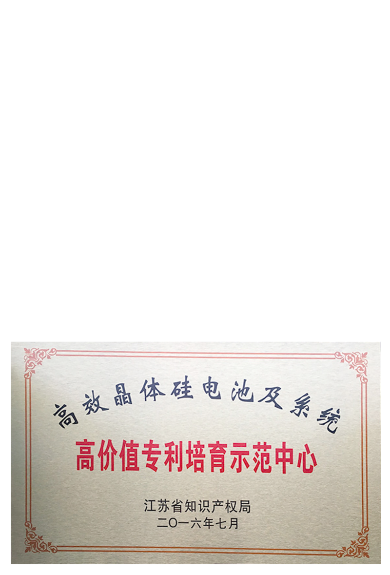 High Value Patent Cultivation Demonstration Center